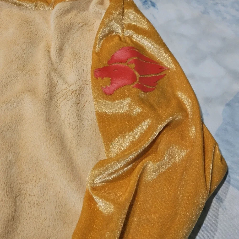 Disney Junior The Lion Guard Kion Costume Toddler Large 4-6 Jumpsuit Mask Tail